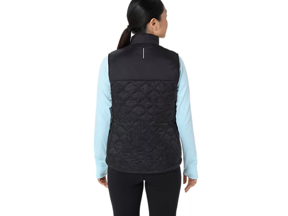 Clearance ASICS PERFORMANCE INSULATED VEST 2.0 Performance Black Suminagashi Print