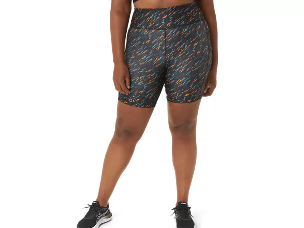 Cheap ASICS PR LYTE 5IN RUN  SHORT WITH POCKETS Night Shade/Sage Print