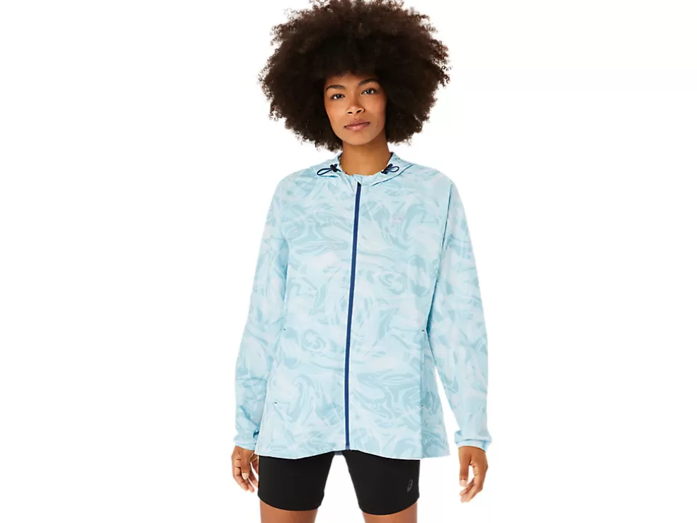 Discount ASICS PR LYTE PACKABLE JACKET Sky Sumi Drop