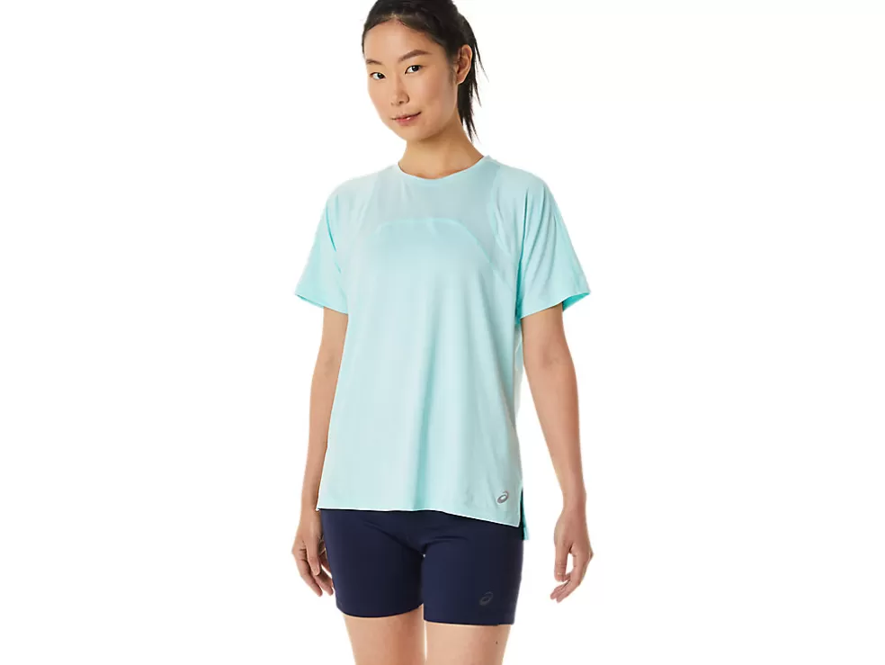 Discount ASICS PR LYTE RUN SHORT SLEEVE Clear Blue