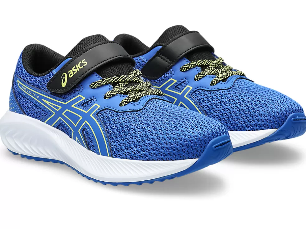 Hot ASICS PRE EXCITE 10 PRE-SCHOOL Illusion Blue/Glow Yellow