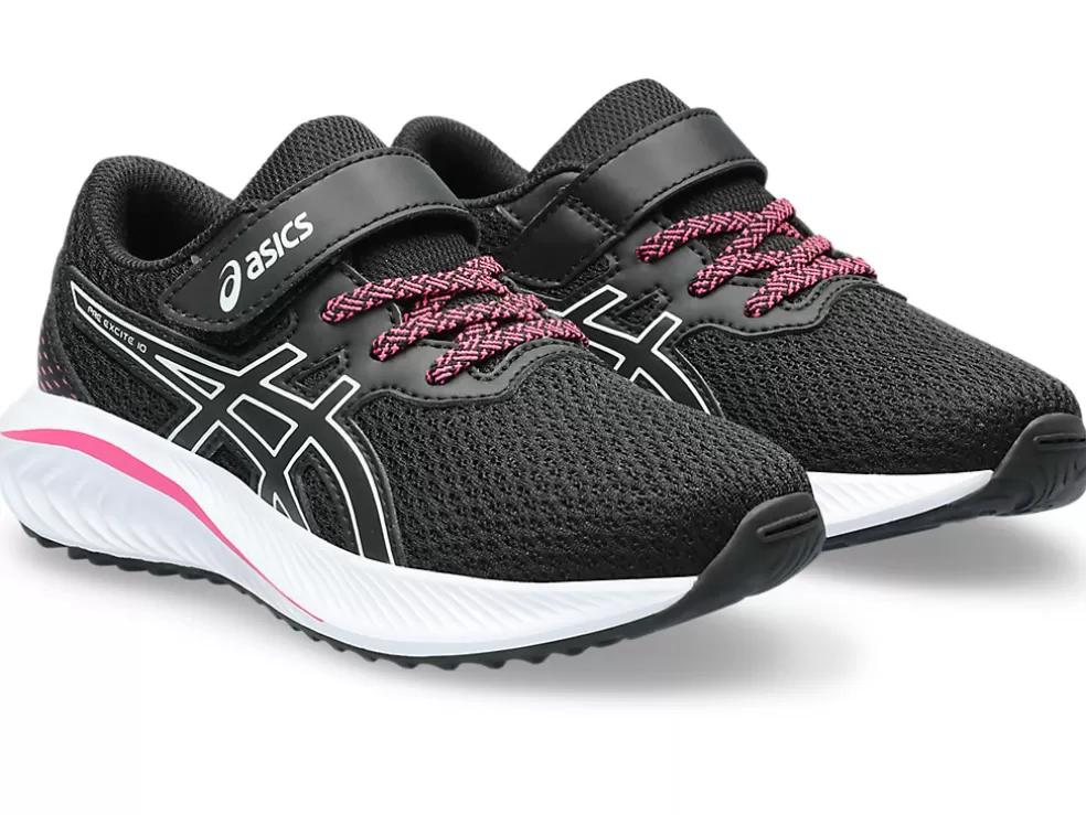 Hot ASICS PRE EXCITE 10 PRE-SCHOOL Black/Pure Aqua