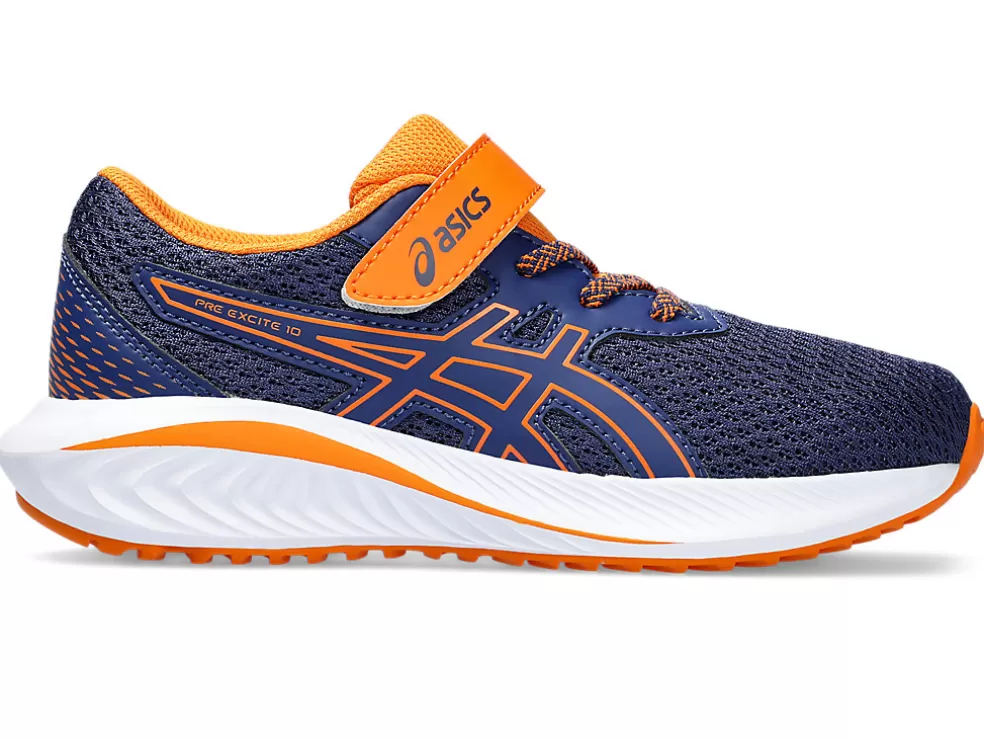 Best Sale ASICS PRE EXCITE 10 PRE-SCHOOL Deep Ocean/Bright Orange