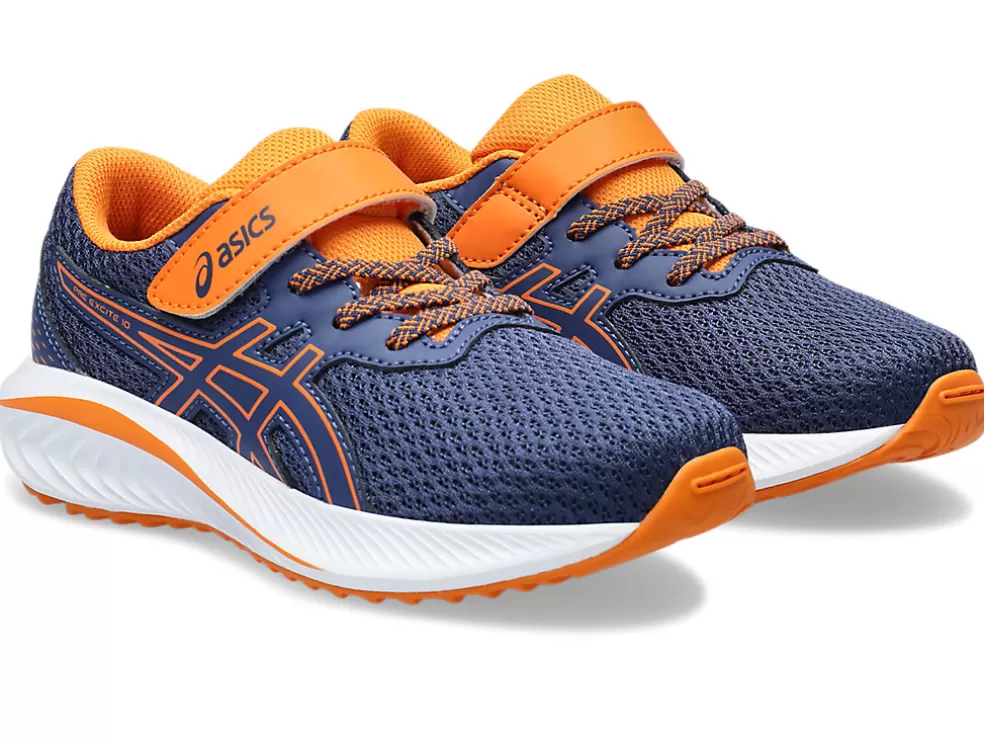 Best Sale ASICS PRE EXCITE 10 PRE-SCHOOL Deep Ocean/Bright Orange