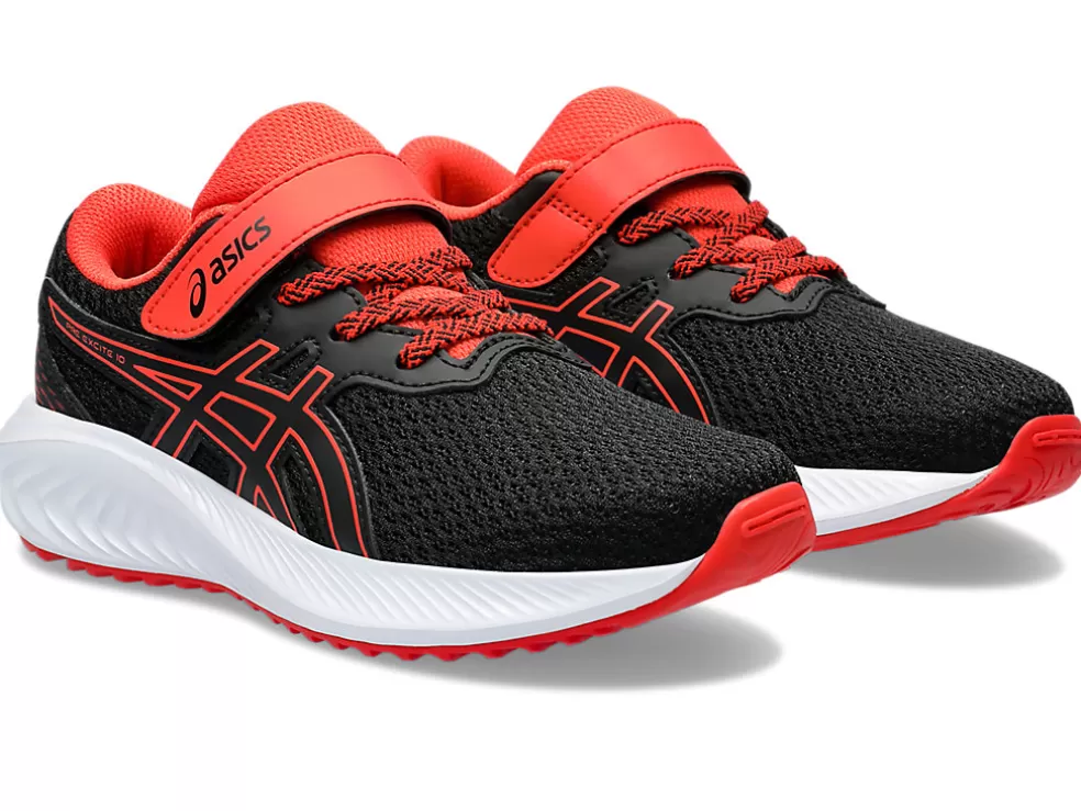 Cheap ASICS PRE EXCITE 10 PRE-SCHOOL Black/True Red