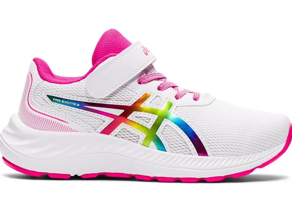 Clearance ASICS PRE EXCITE 9 PRE-SCHOOL White/Pink Glo