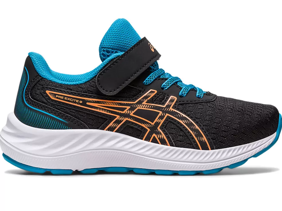 Online ASICS PRE EXCITE 9 PRE-SCHOOL Black/Sun Peach