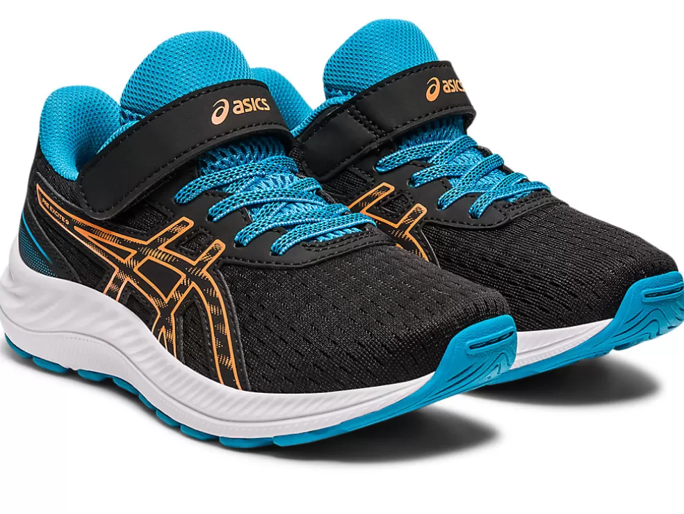 Online ASICS PRE EXCITE 9 PRE-SCHOOL Black/Sun Peach