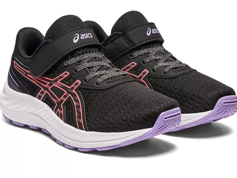 Discount ASICS PRE EXCITE 9 PRE-SCHOOL Black/Papaya