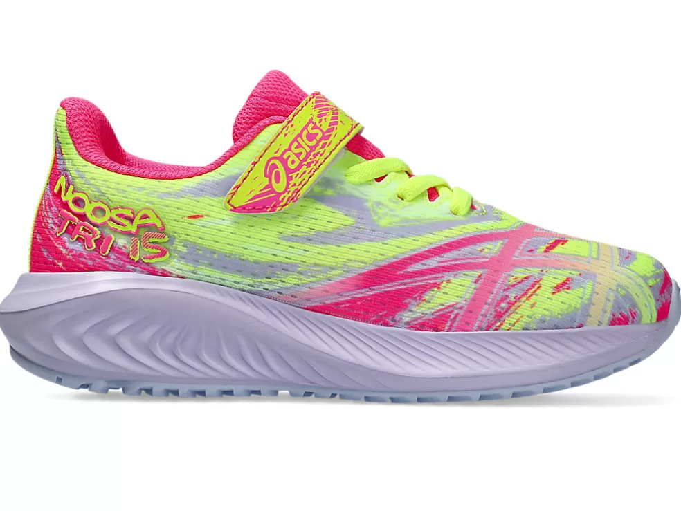 Fashion ASICS PRE NOOSA TRI 15 PRE-SCHOOL Hot Pink/Blue Fade