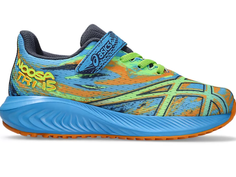 Online ASICS PRE NOOSA TRI 15 PRE-SCHOOL Waterscape/Electric Lime