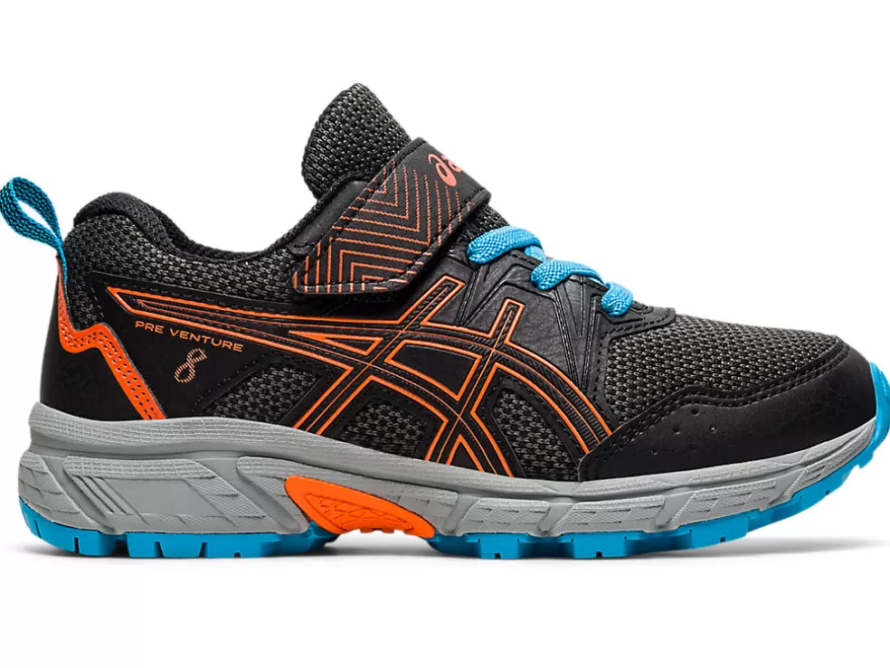 Sale ASICS PRE VENTURE 8 PRE-SCHOOL Black/Marigold Orange