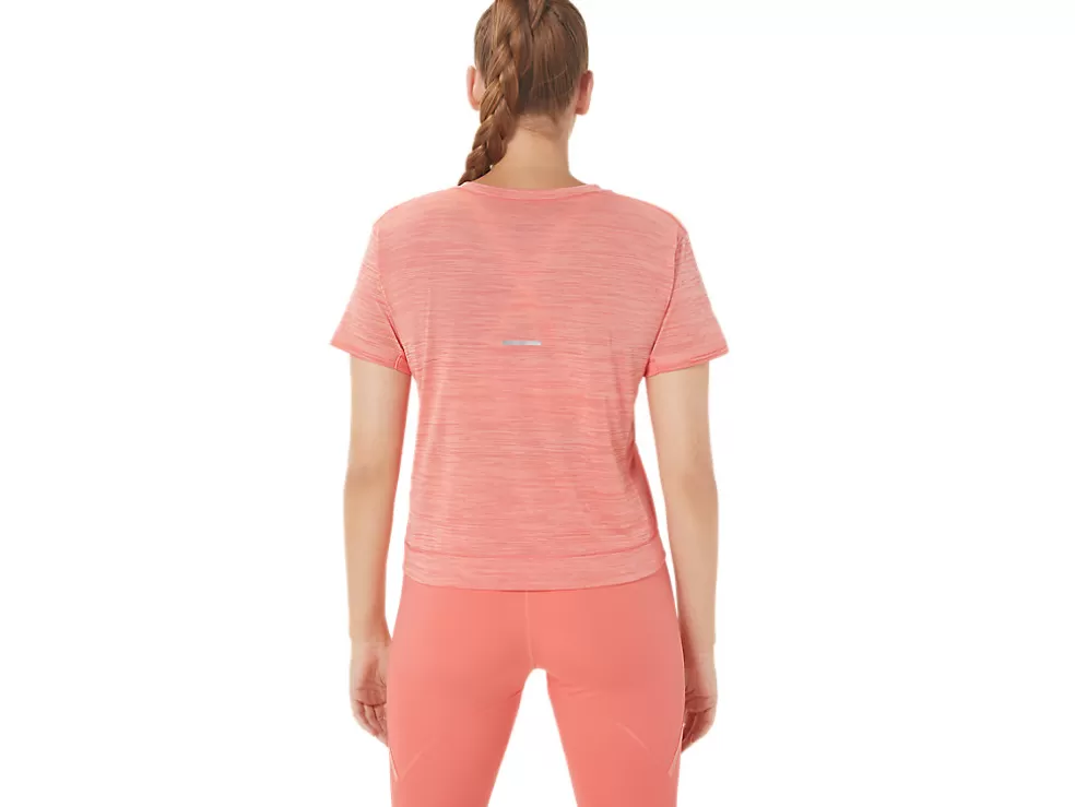 Discount ASICS RACE CROP TOP Papaya/Guava