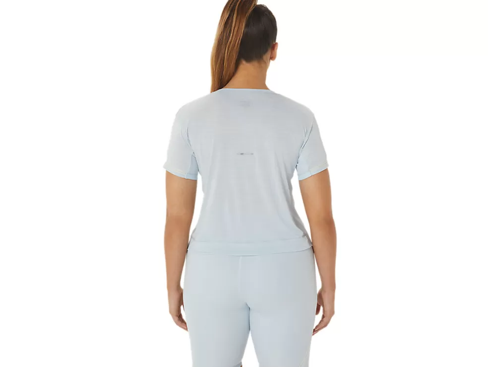 Cheap ASICS RACE CROP TOP Sky/Cream