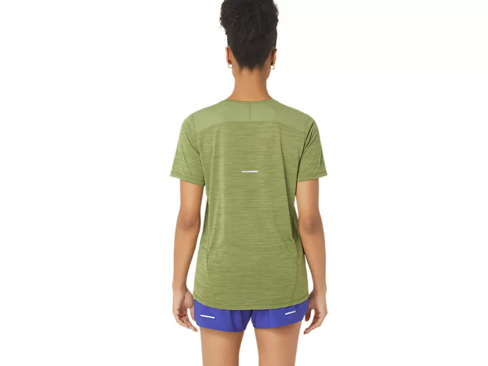 Sale ASICS RACE V-NECK SHORT SLEEVE TOP Cactus/Mantle Green