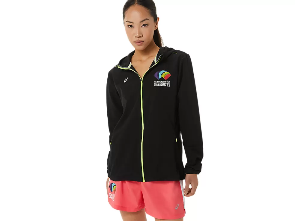 Shop ASICS READY SET JACKET WCH Performance Black