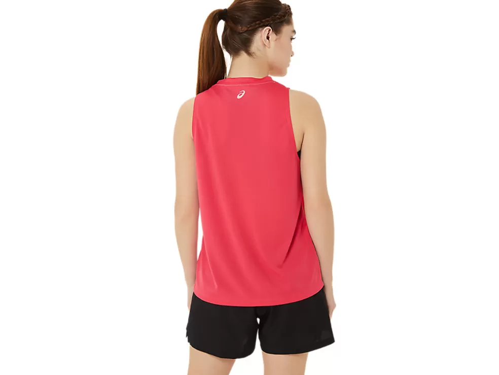 Discount ASICS READY-SET II SINGLET WCH Pixel Pink