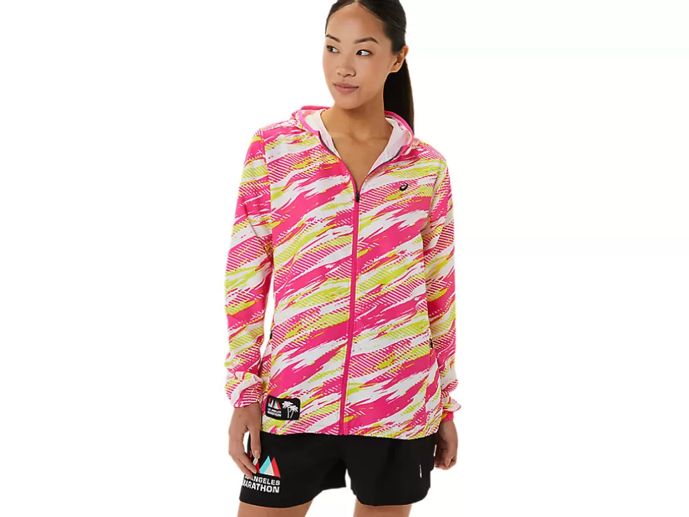 Hot ASICS READY-SET JACKET LAM Pink Glo