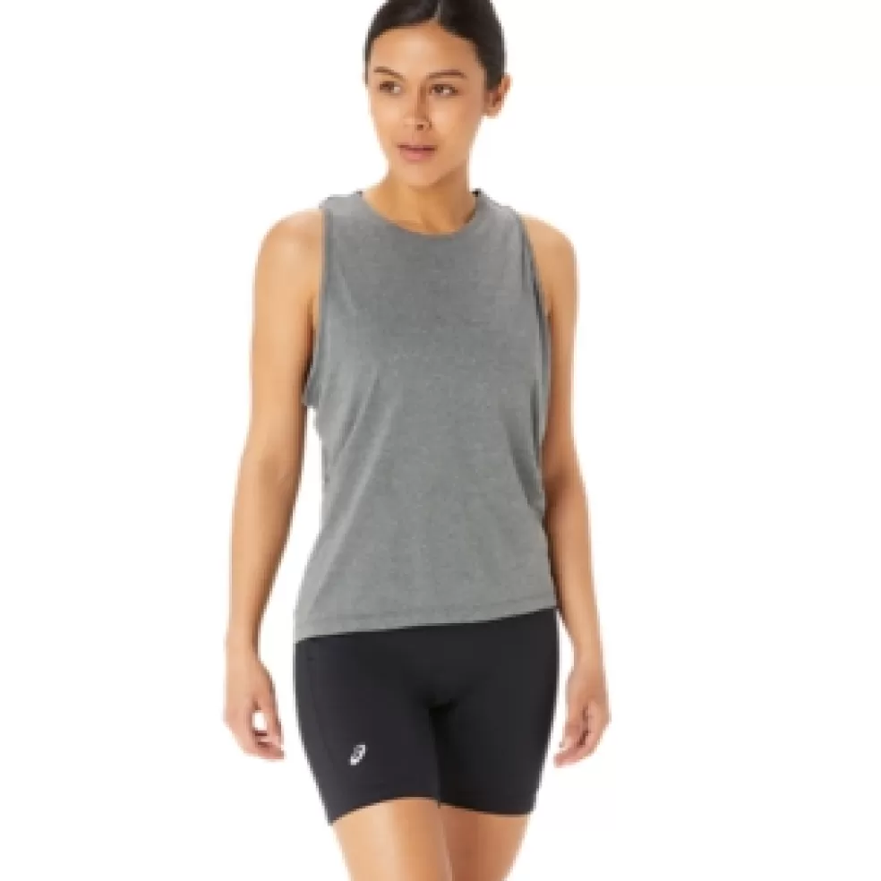 Hot ASICS READY-SET LYTE TANK Dark Grey Heather