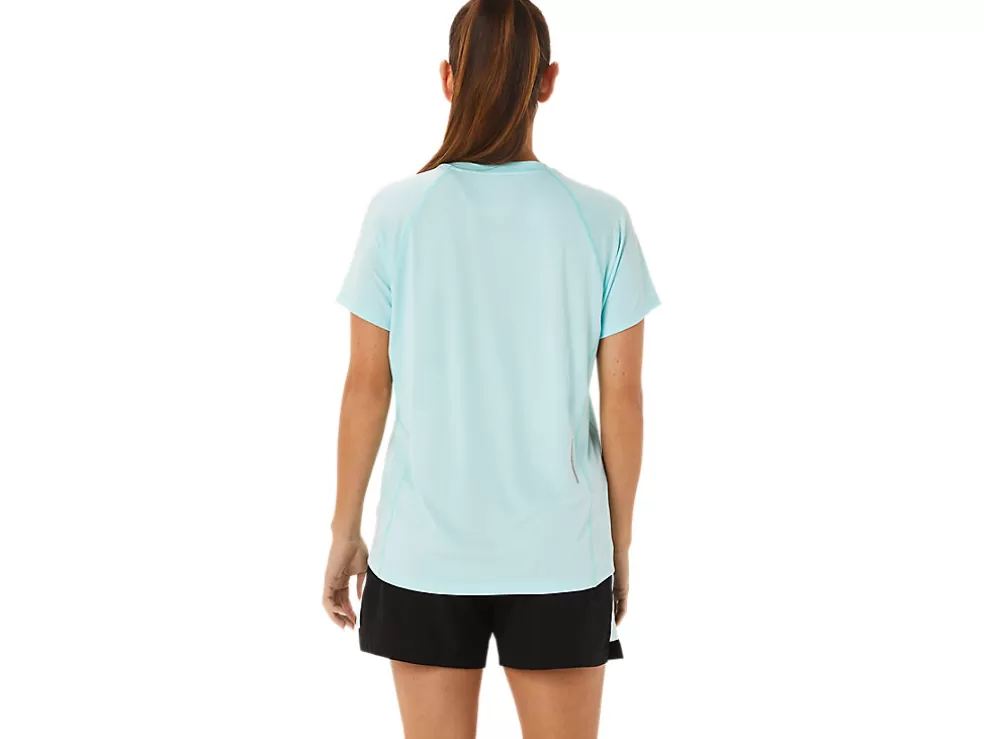 Sale ASICS READY-SET LYTE V-NECK Clear Blue Heather