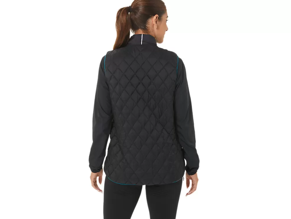 New ASICS REVERSE INSULATED VEST Performance Black/Velvet Pine