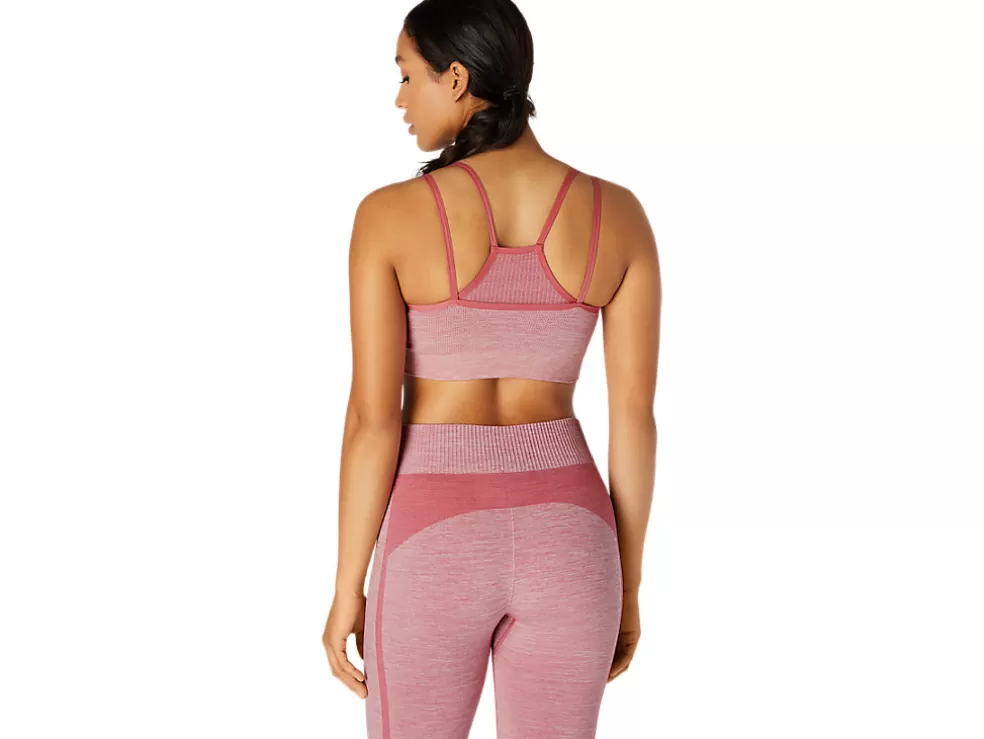 New ASICS REVERSIBLE SEAMLESS BRA Smokey Rose