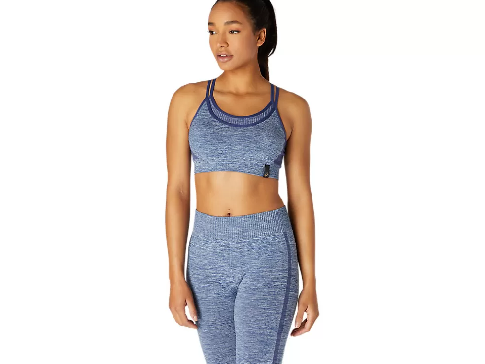 Cheap ASICS REVERSIBLE SEAMLESS BRA Thunder Blue