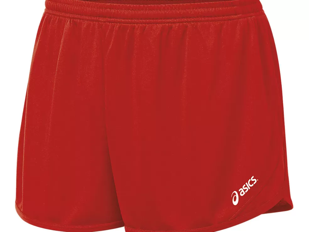 Cheap ASICS Rival II 1/2 Split Short Red