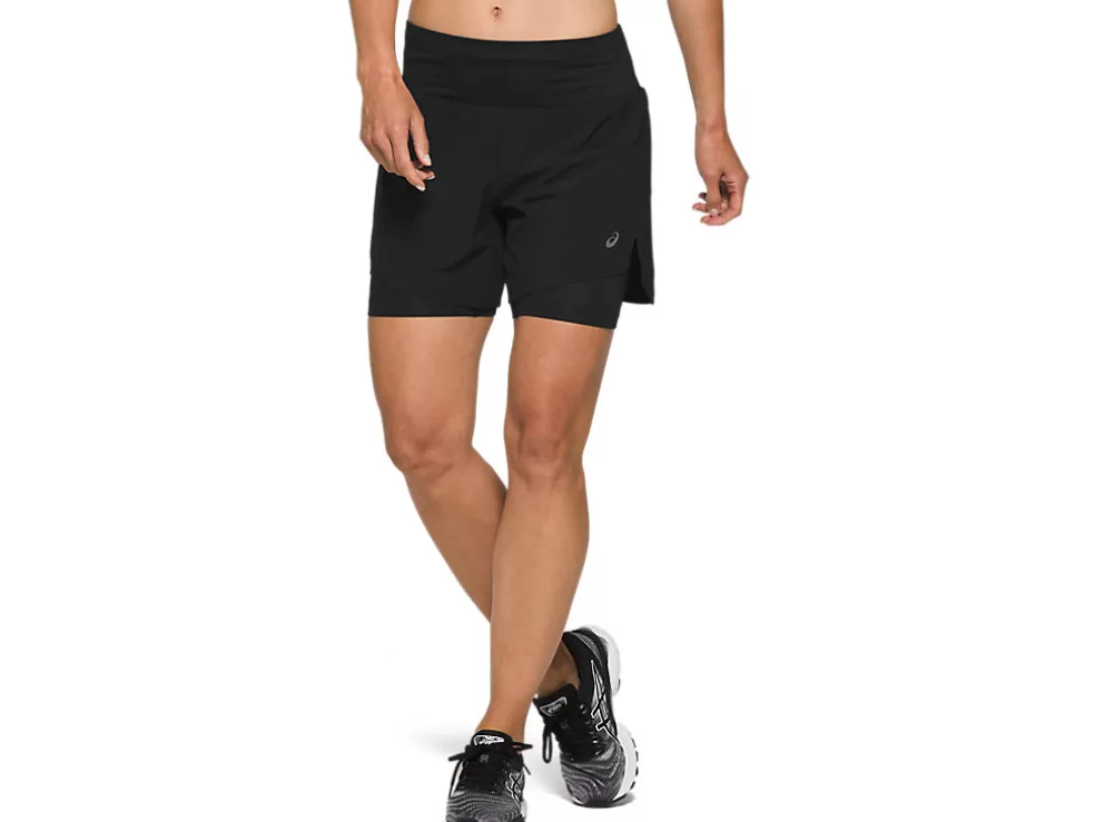 Fashion ASICS ROAD 2-N-1 5.5IN SHORT Performance Black