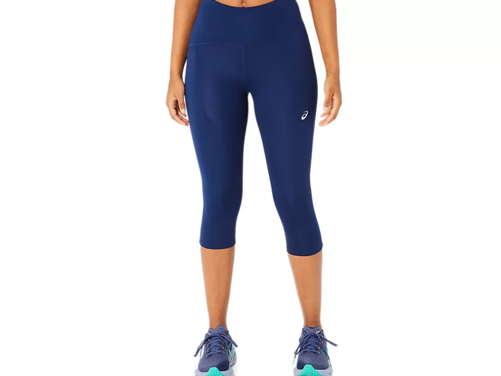 Outlet ASICS ROAD HIGH WAIST CAPRI TIGHT Blue Expanse