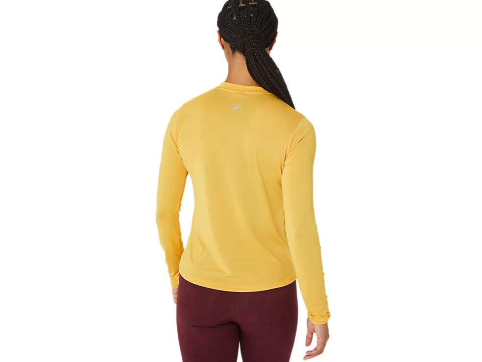 Cheap ASICS RUNKOYO MOCK NECK LONG SLEEVE TOP Tiger Yellow