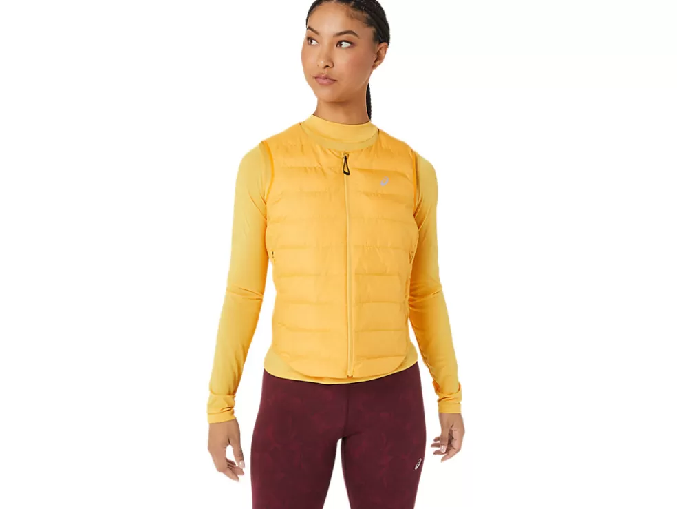 Fashion ASICS RUNKOYO PADDED VEST Tiger Yellow