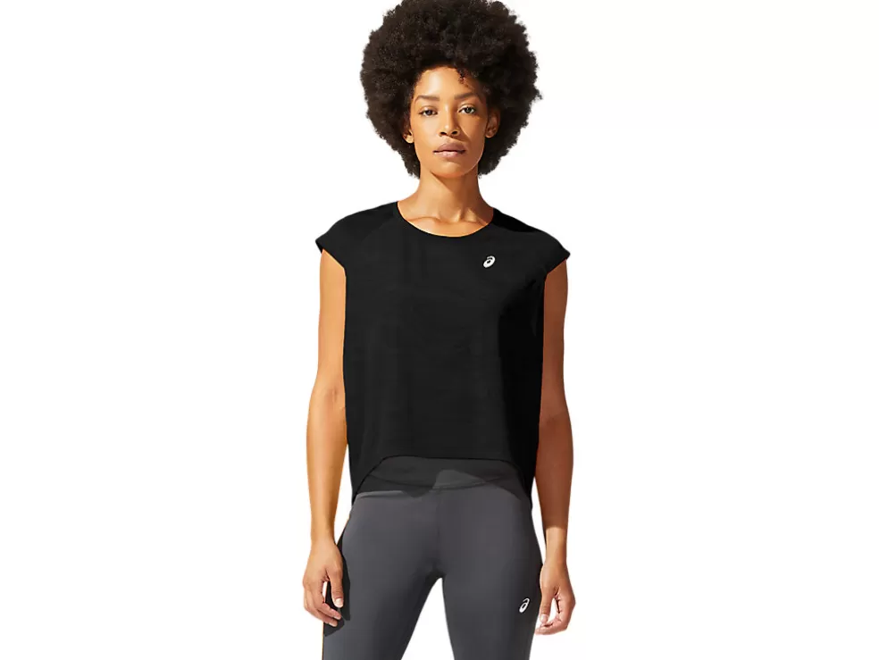 Cheap ASICS SF VENTILATE CROP TOP Performance Black