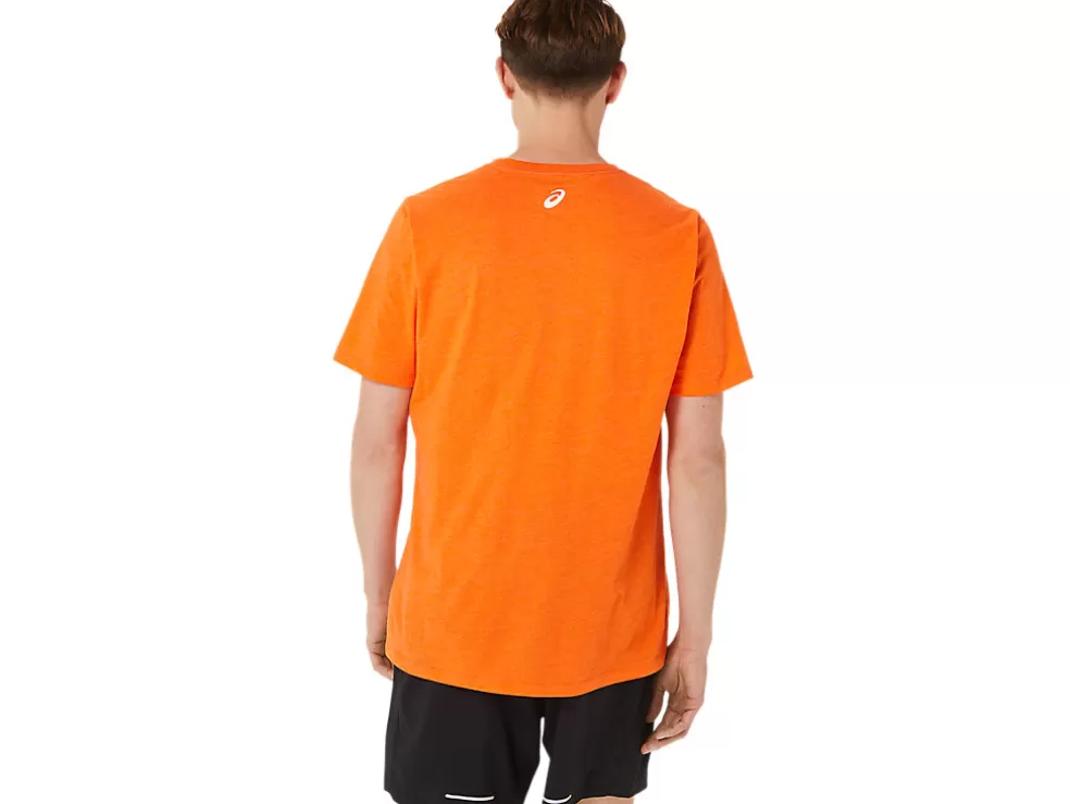 Shop ASICS SHORT SLEEVE PROPERTY OF SPORTS TEE Marigold Orange Heather