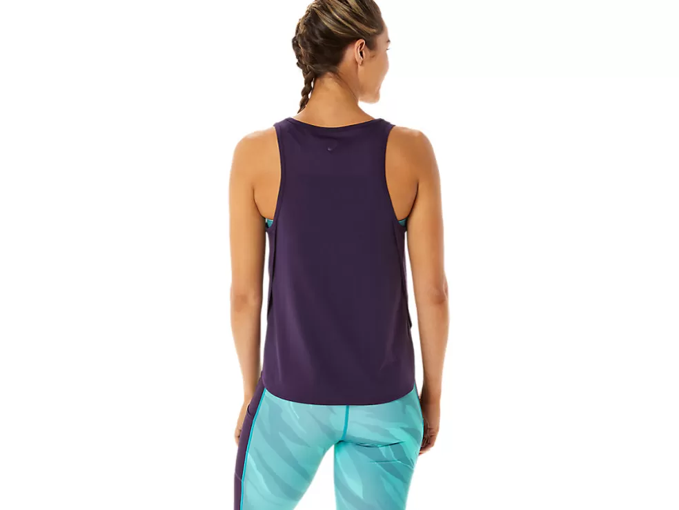 Fashion ASICS SIDE SLIT SLEEVELESS TOP Night Shade