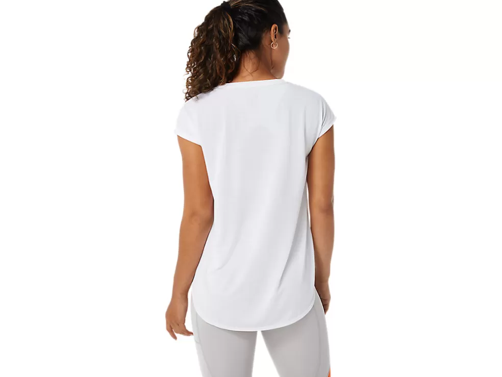 Hot ASICS SLIT SHORT SLEEVE TOP Brilliant White