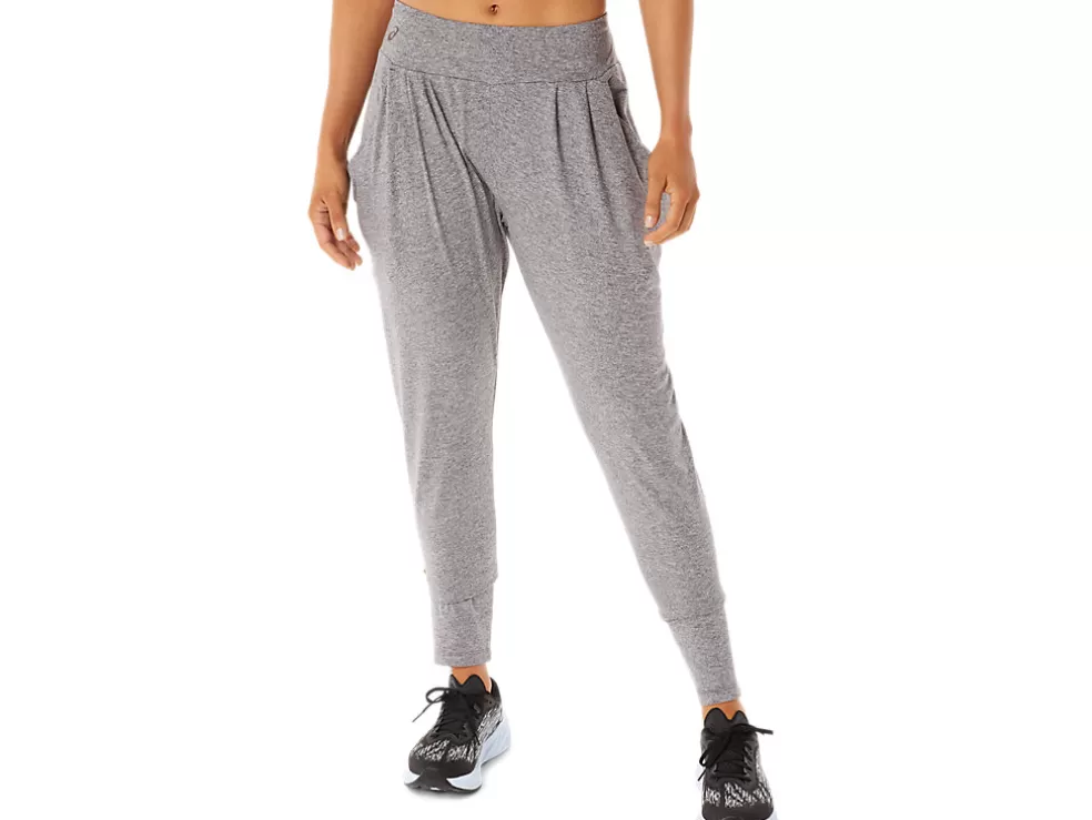 Outlet ASICS SOFT STRETCH KNIT PANT Smoke Shadow Heather