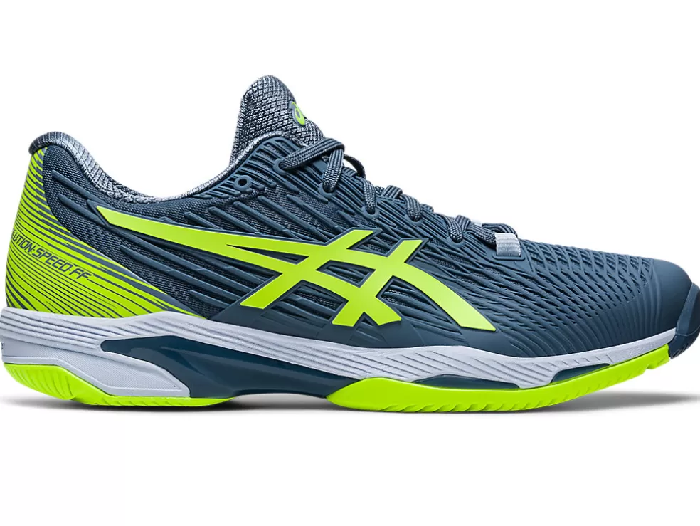 New ASICS SOLUTION SPEED FF 2 Steel Blue/Hazard Green