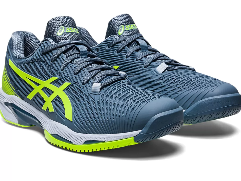 New ASICS SOLUTION SPEED FF 2 Steel Blue/Hazard Green