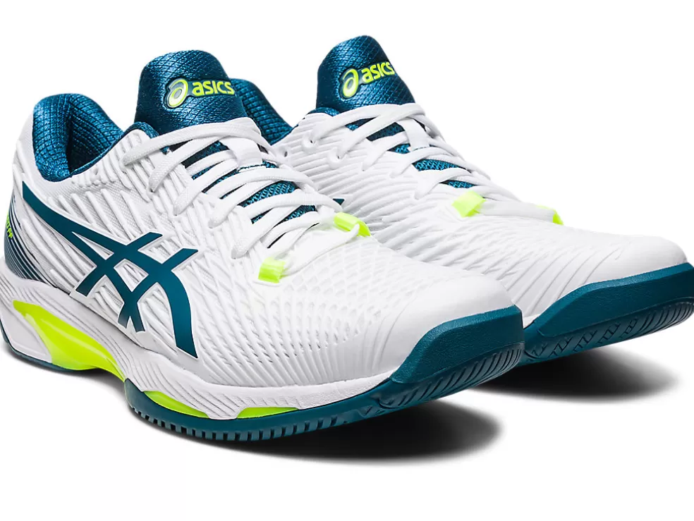 Discount ASICS SOLUTION SPEED FF 2 White/Restful Teal