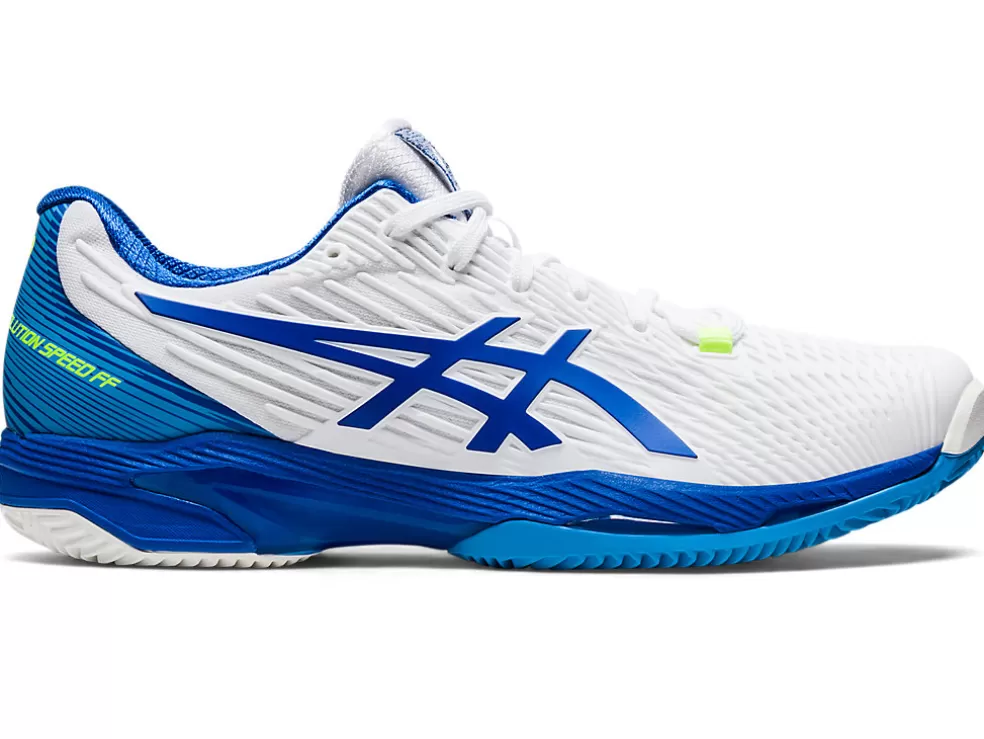 Shop ASICS SOLUTION SPEED FF 2 CLAY White/Tuna Blue