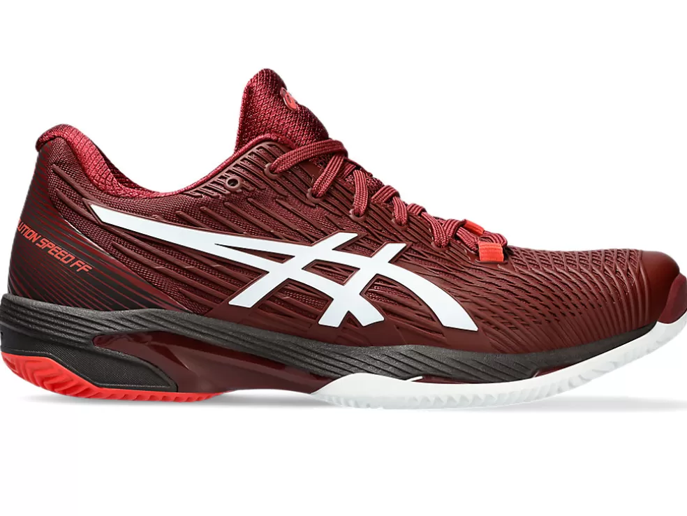 New ASICS SOLUTION SPEED FF 2 CLAY Antique Red/White