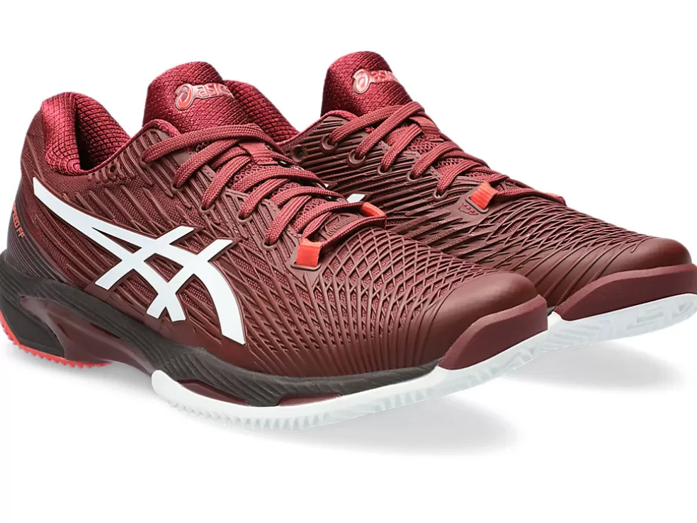 New ASICS SOLUTION SPEED FF 2 CLAY Antique Red/White