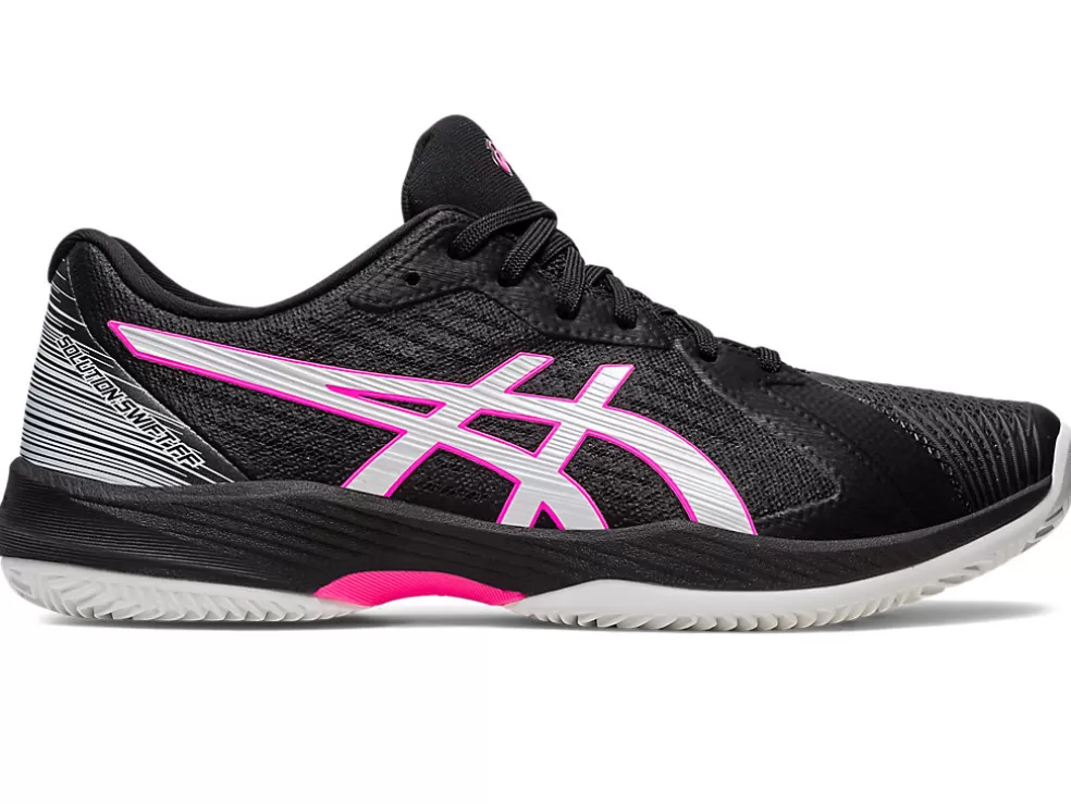 Cheap ASICS SOLUTION SWIFT FF CLAY Black/Hot Pink