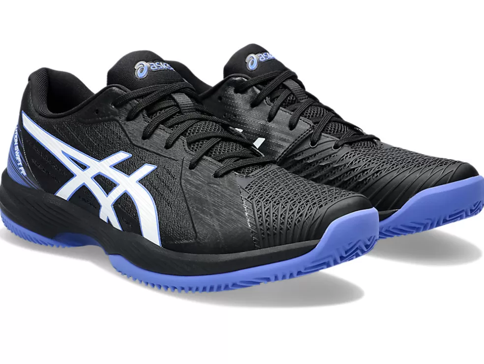 Shop ASICS SOLUTION SWIFT FF CLAY Black/Sapphire