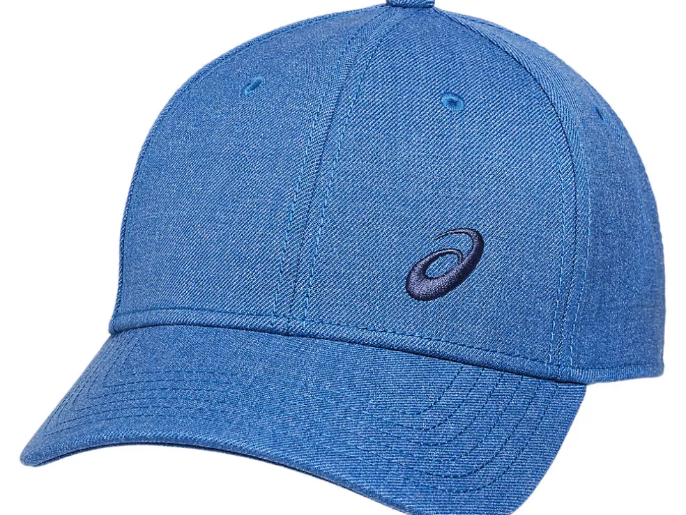 Cheap ASICS SPIRAL LOGO CAP Blue Melange