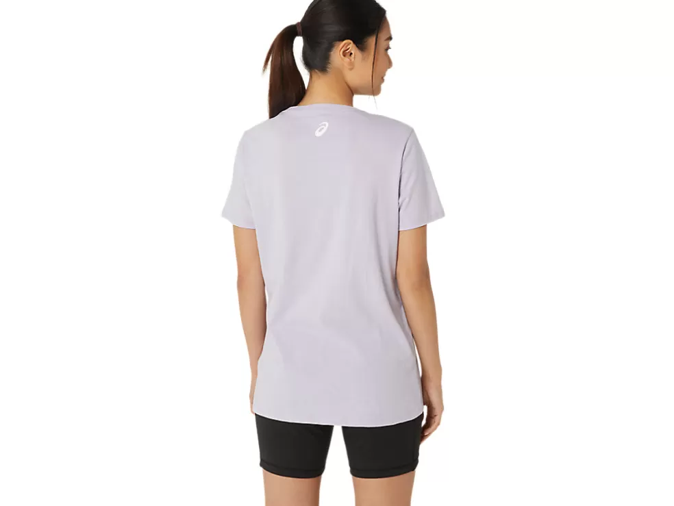 Hot ASICS SUNFLOWER SLOGAN V-NECK Dusk Violet