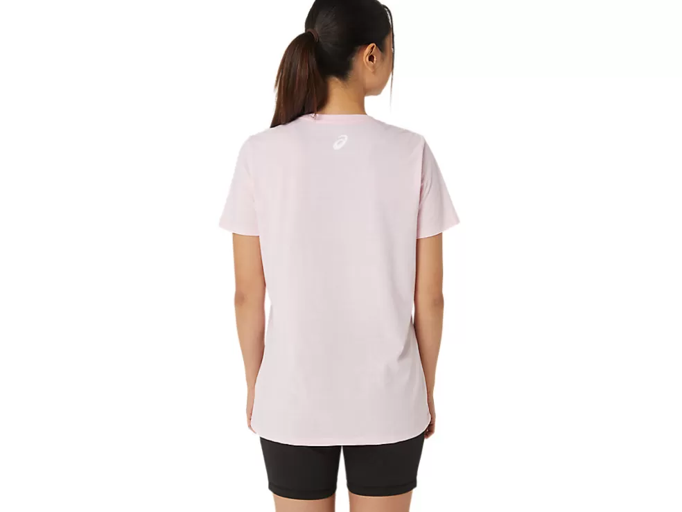 Cheap ASICS SUNFLOWER SLOGAN V-NECK Pink Salt