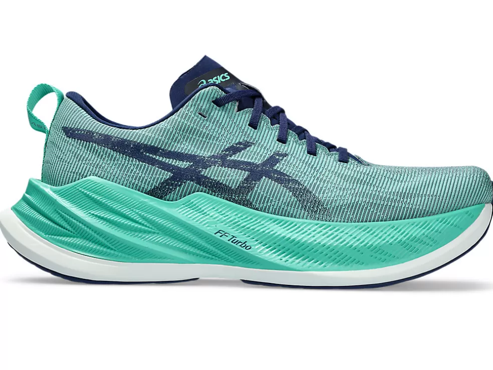 Cheap ASICS SUPERBLAST Aurora Green/Blue Expanse