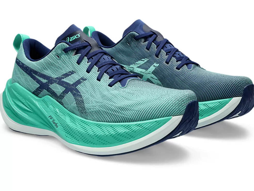 Cheap ASICS SUPERBLAST Aurora Green/Blue Expanse